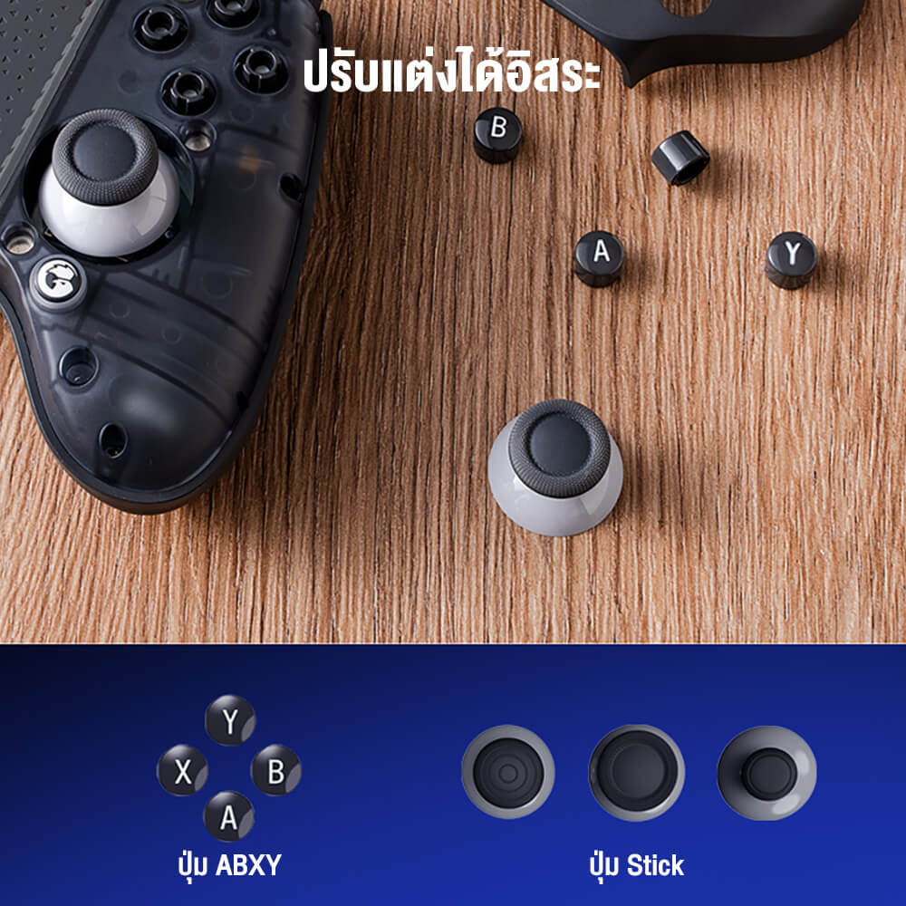 จอยเกมไร้สาย GAMESIR G8 PLUS - สีดำ